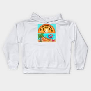 Hot Dog Beach Kids Hoodie